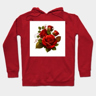 Red Roses for the One You Love Hoodie